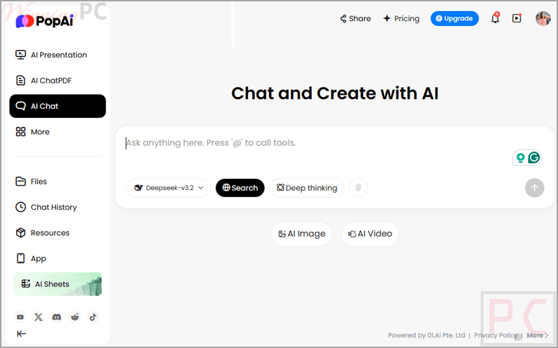 popai chat and create with ai