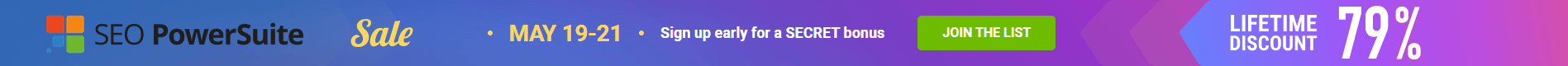 SEO PowerSuite 2026 Summer Sale