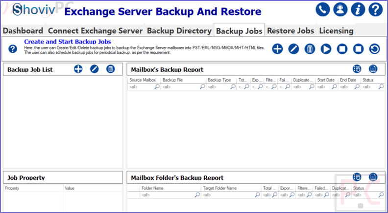 shoviv exchange backup and restore backup jobs shoviv exchange backup and restore backup jobs
