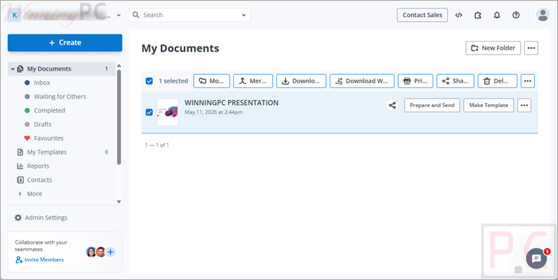 signNow screenshot
