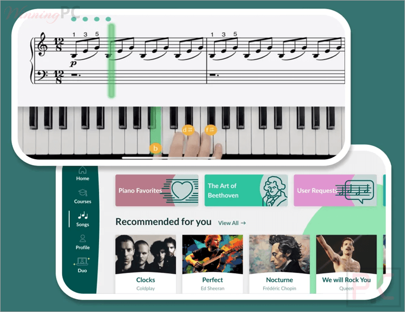 skoove piano learning main screenshot Skoove Piano Learning Coupon & Deal Screenshot