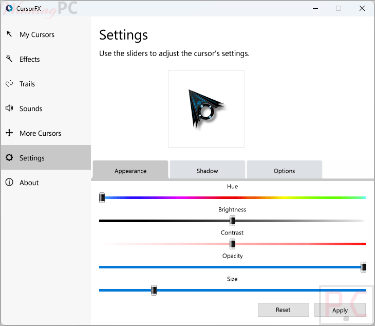 stardock cursorfx settings stardock cursorfx settings