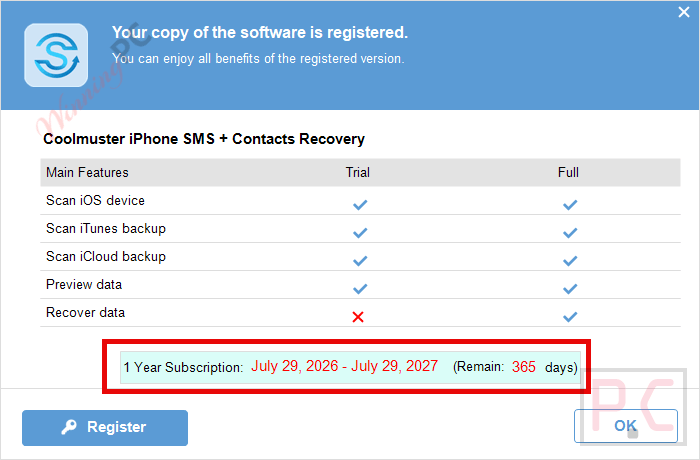 subscription coolmuster iphone sms contacts recovery