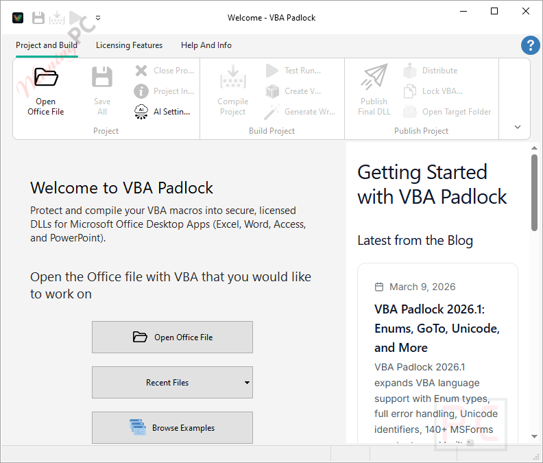 VBA Padlock Screenshot