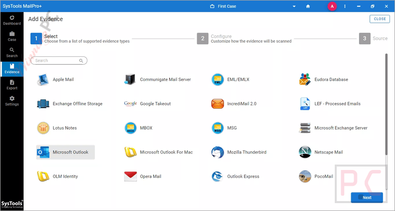 add evidence systools mailpro plus