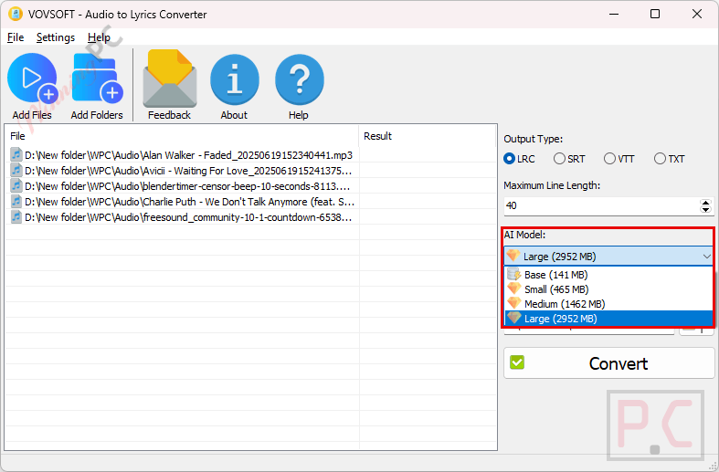 ai model vovsoft audio to lyrics converter ai model vovsoft audio to lyrics converter