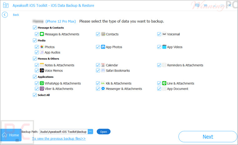 apeaksoft ios data backup restore chooses the data type apeaksoft ios data backup restore chooses the data type