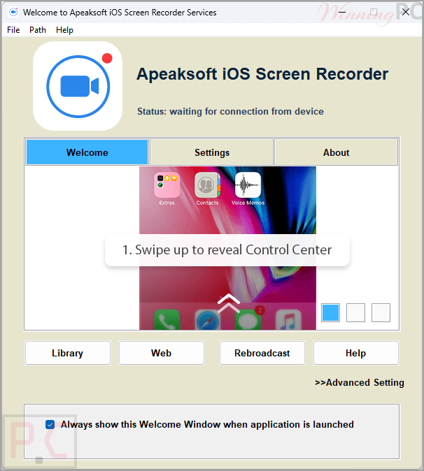 Apeaksoft iOS Screen Recorder Screenshot