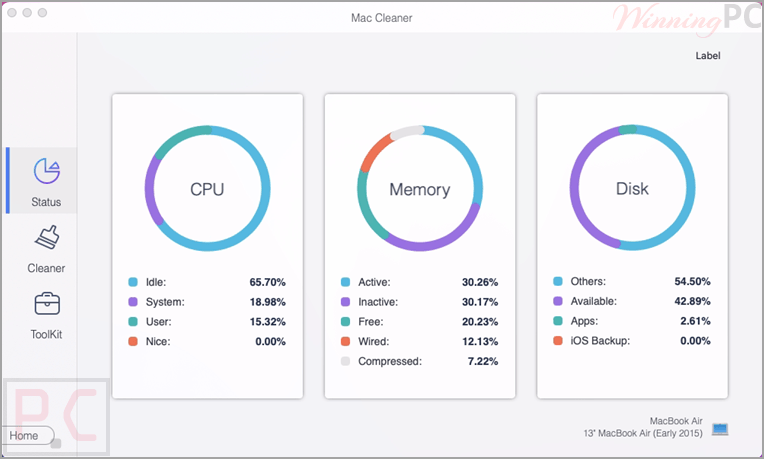 apeaksoft mac cleaner status