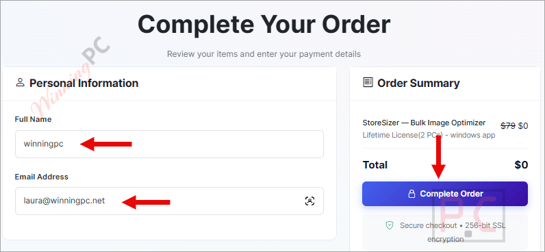 complete storesizer order complete storesizer order