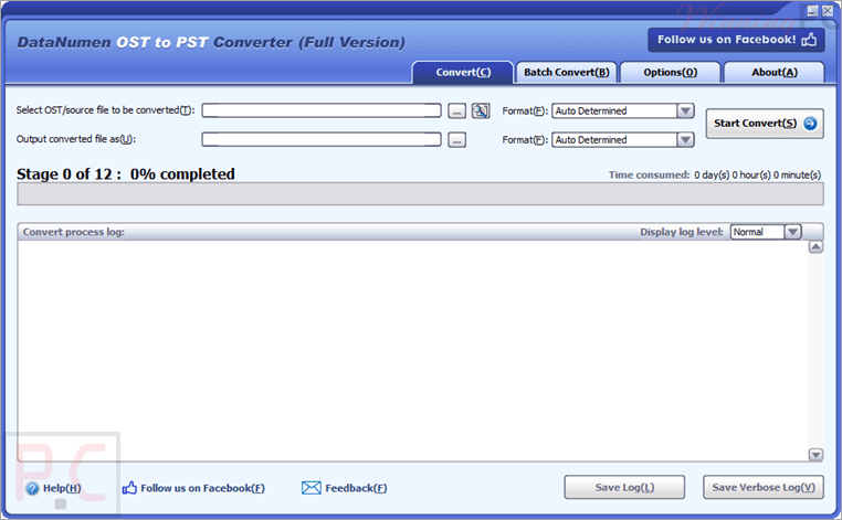datanumen ost to pst converter screenshot DataNumen OST to PST Converter Screenshot