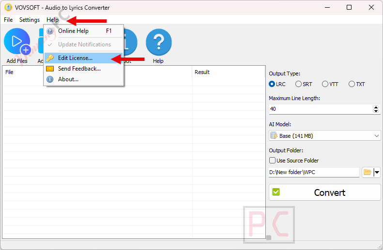 edit vovsoft audio to lyrics converter license key edit vovsoft audio to lyrics converter license key