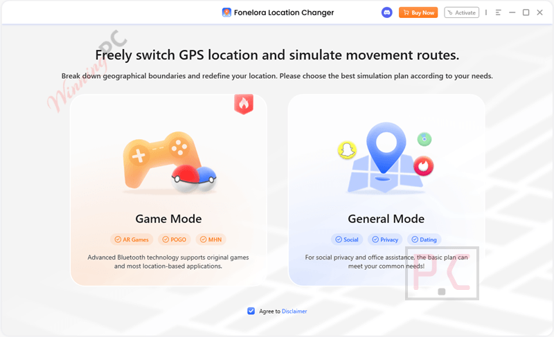Fonelora Location Changer