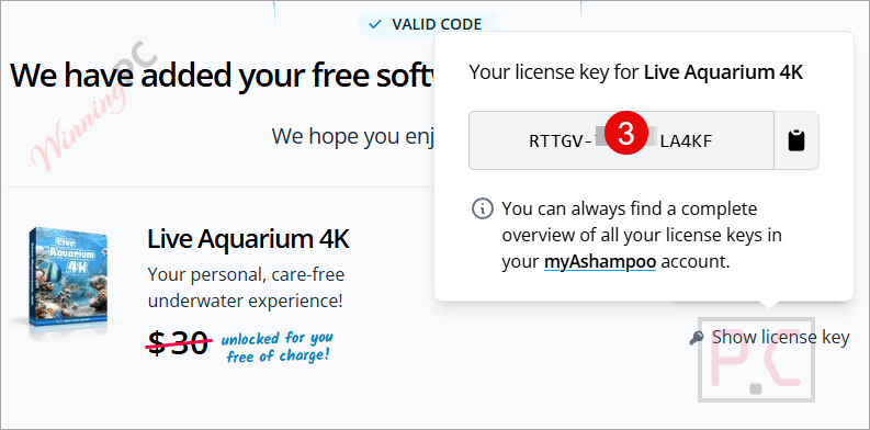 get ashampoo live aquarium 4­k license