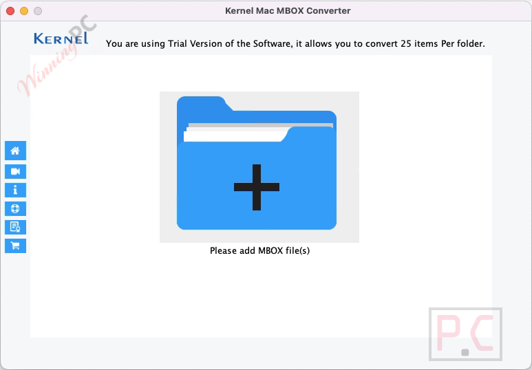 kernel mac mbox converter main screenshot Kernel Mac MBOX Converter