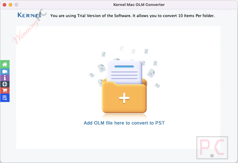 kernel mac olm converter screenshot Kernel Mac OLM Converter