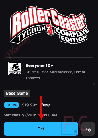 rollercoaster tycoon 3 complete edition giveaway page