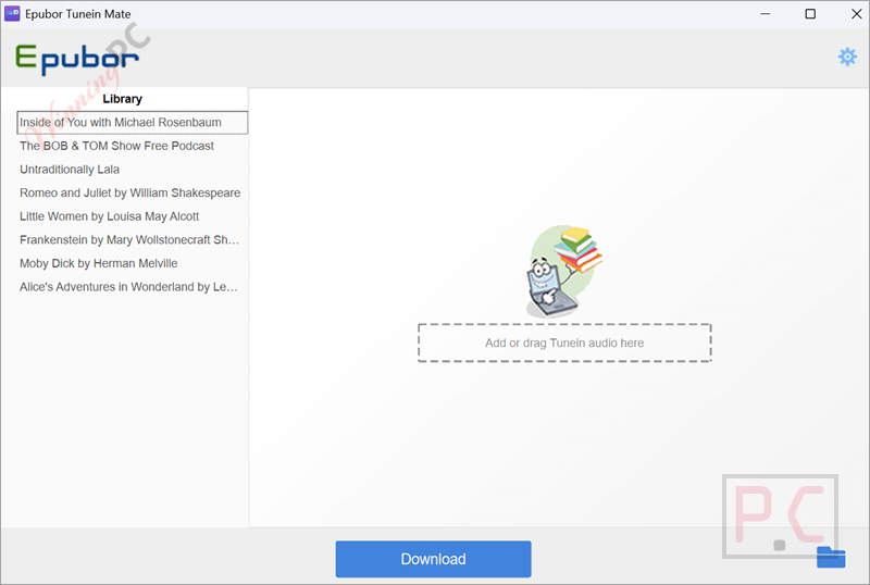 sync library epubor tunein mate
