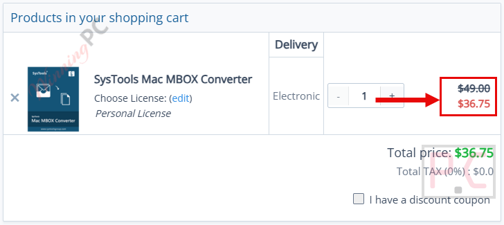 systools mac mbox converter checkout page with coupon systools mac mbox converter checkout page with coupon