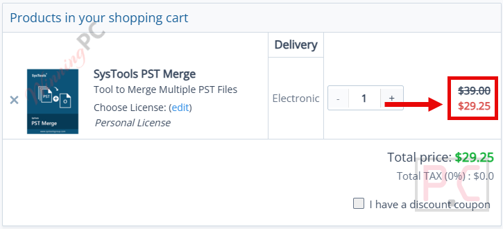 systools pst merge checkout page with coupon systools pst merge checkout page with coupon