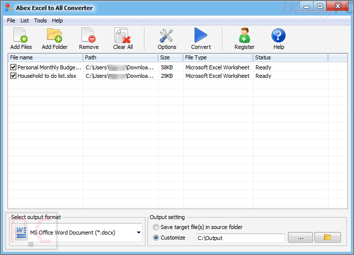 abex excel to all converter screenshot Abex Excel to All Converter Screenshot