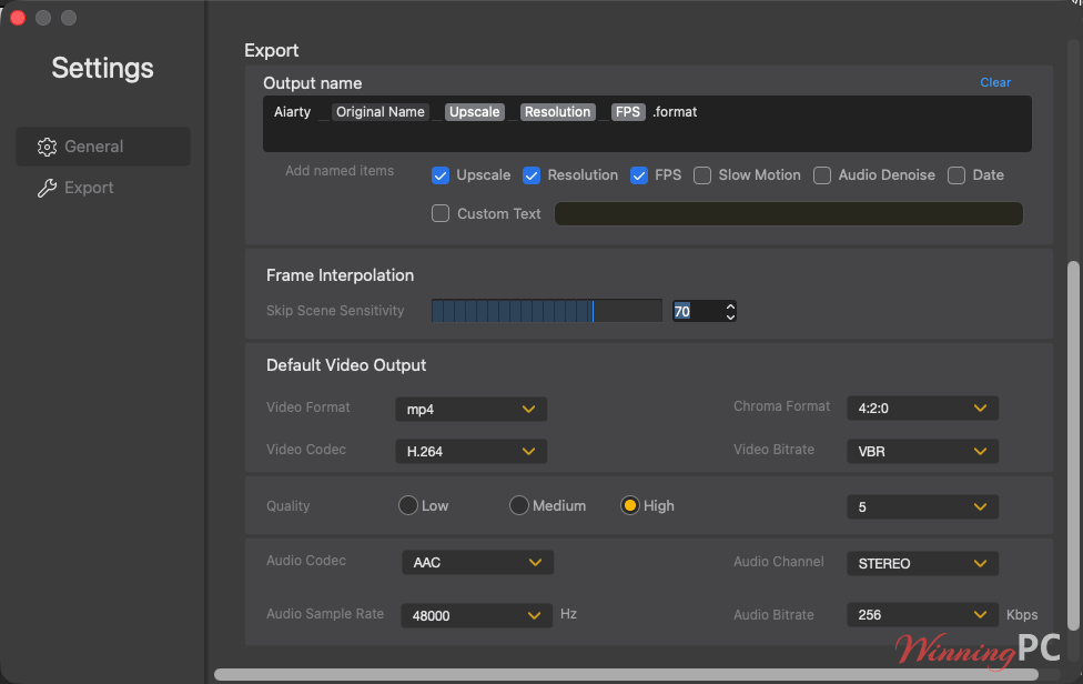 aiarty video enhancer for mac settings aiarty video enhancer for mac settings
