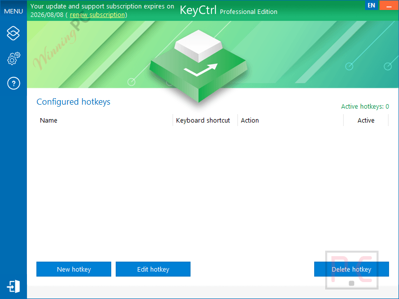 ascomp keyctrl professional main screenshot free ASCOMP KeyCtrl Professional
