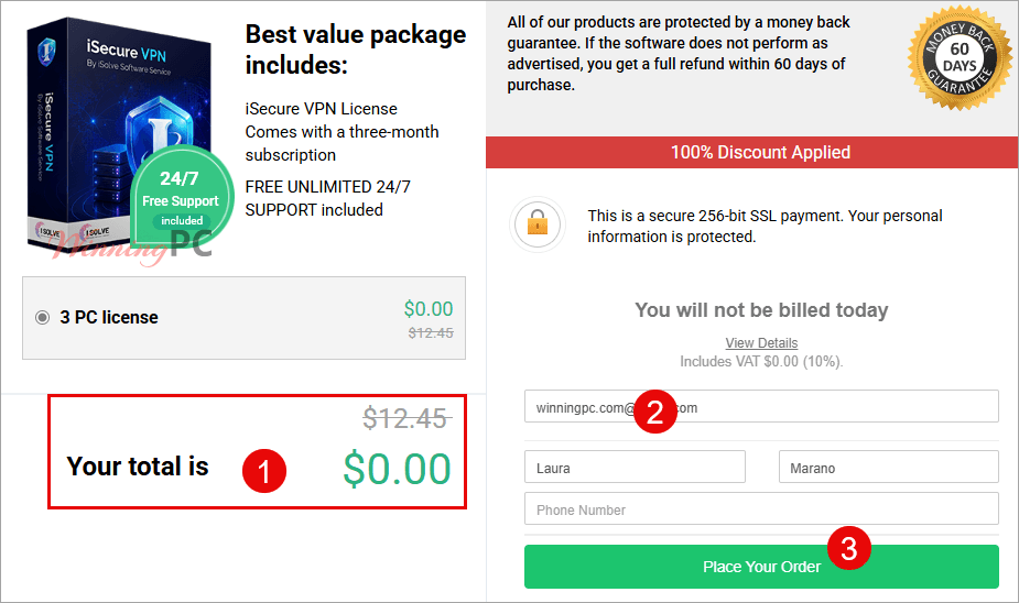 checkout isecure vpn for free Checkout iSecure VPN with $0