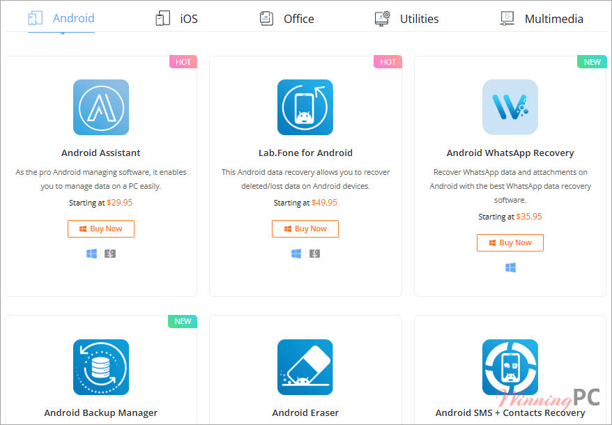 coolmuster all products bundle screenshot Coolmuster All Products Bundle Products