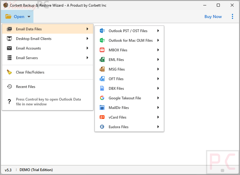 corbett backup restore wizard screenshot corbett backup restore wizard screenshot