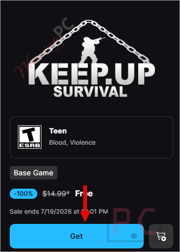 keepup survival giveaway page
