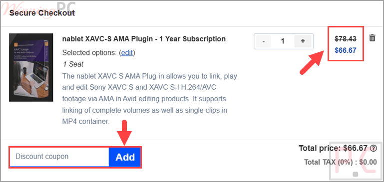 nablet xavc s ama plug in coupon code nablet XAVC-S AMA Plugin Coupon Code
