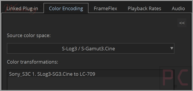nablet xavc s ama plug in screenshot nablet XAVC-S AMA Plugin Screenshot