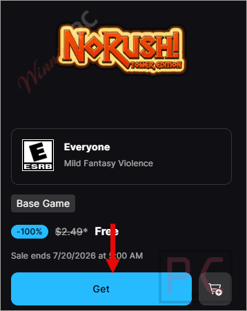 norush tower edition giveaway page