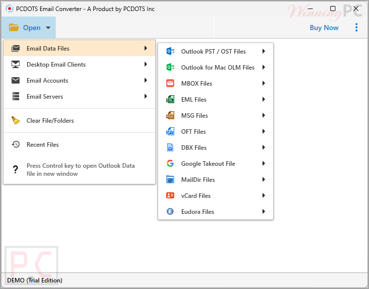 pcdots email converter screenshot PCDOTS Email Converter screenshot
