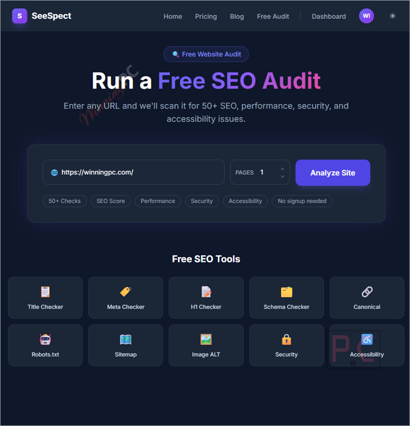 seespect analyze site seespect analyze site