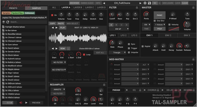 TAL-Sampler Screenshot