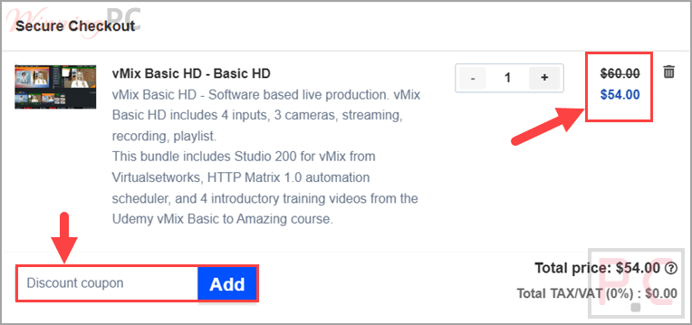 vmix basic hd coupon code vMix Basic HD Coupon Code