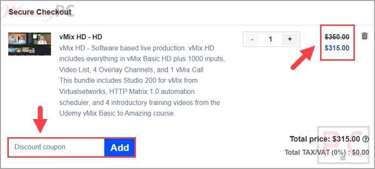 vmix hd coupon code vMix HD Coupon Code