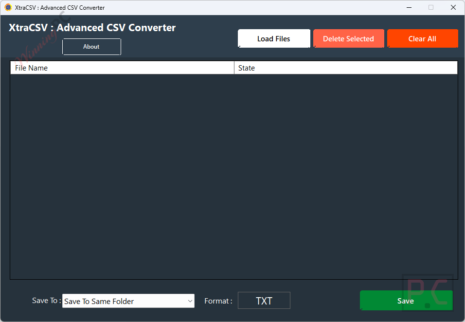 xtracsv advanced csv converter main screenshot xtracsv advanced csv converter main screenshot