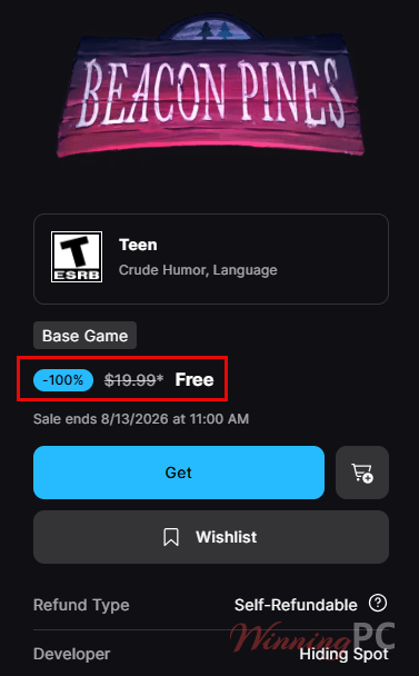 beacon pines epicgames giveaway Beacon Pines Game Giveaway