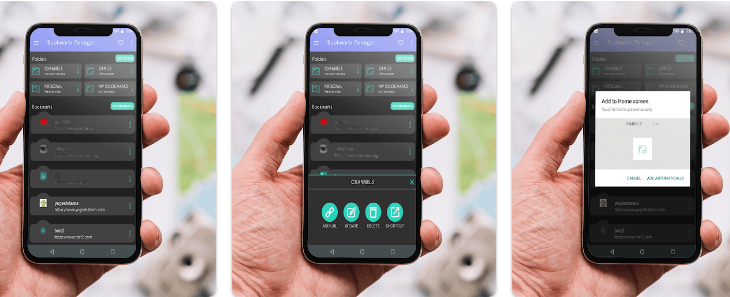 bookmark manager android app screenshot Bookmark Manager Is Free on Google Play