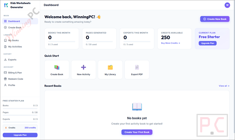 giveaway kids worksheets generator free screenshot Kids Worksheets Generator Main Screenshot Free
