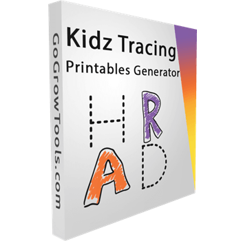 Kids Tracing Printables Generator Giveaway: Lifetime License