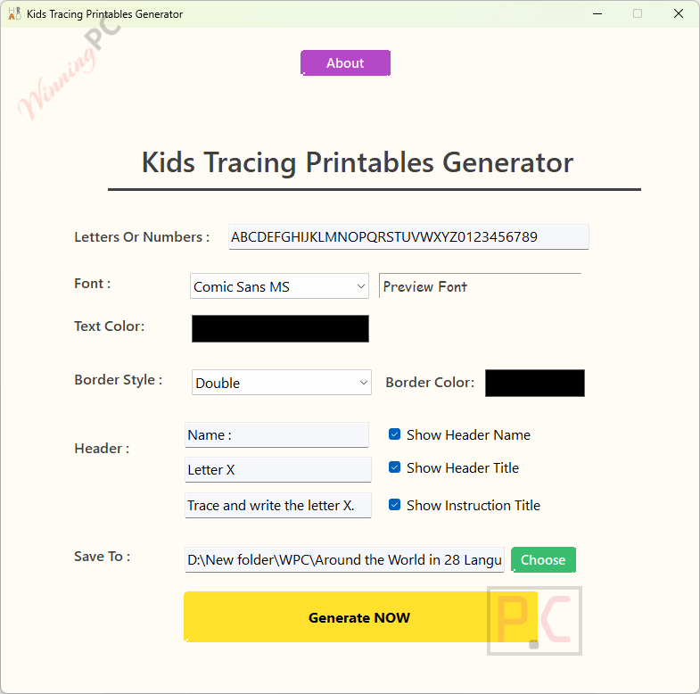 kids tracing printables generator free code Kids Tracing Printables Generator Free Code