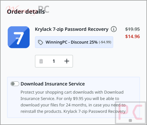 Krylack 7-Zip Password Recovery Coupon Code