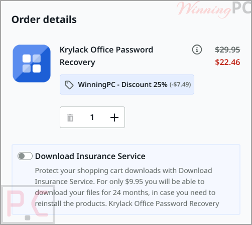 Krylack Office Password Recovery Coupon Code