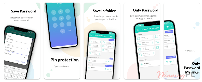 offline password manager android app screenshot Offline Password Manager Screenshot