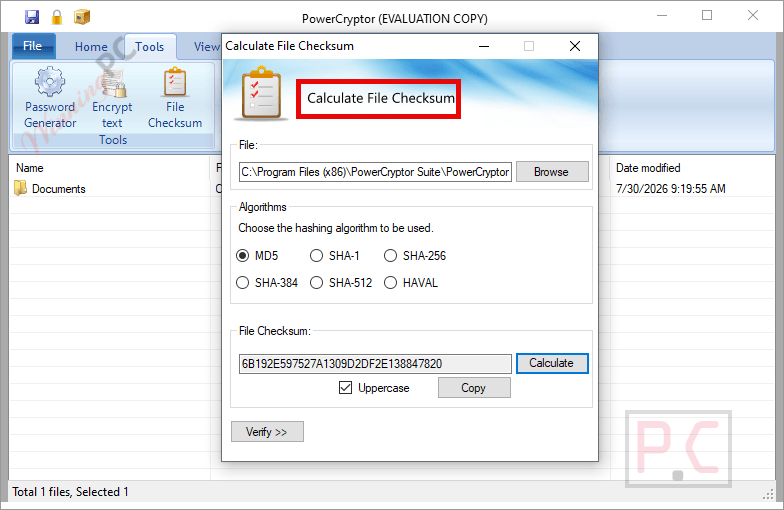 powercryptor encryption suite file checksum powercryptor encryption suite file checksum