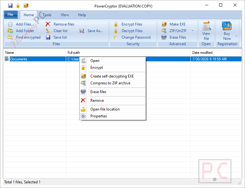 powercryptor encryption suite screenshot PowerCryptor Encryption Suite Screenshot